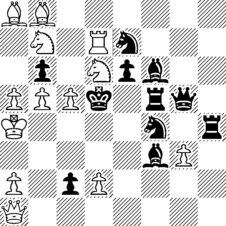 BB6/1N1Rn3/1p1Npb2/PPPk1rq1/K4n1r/5bP1/P1pP4/Q7