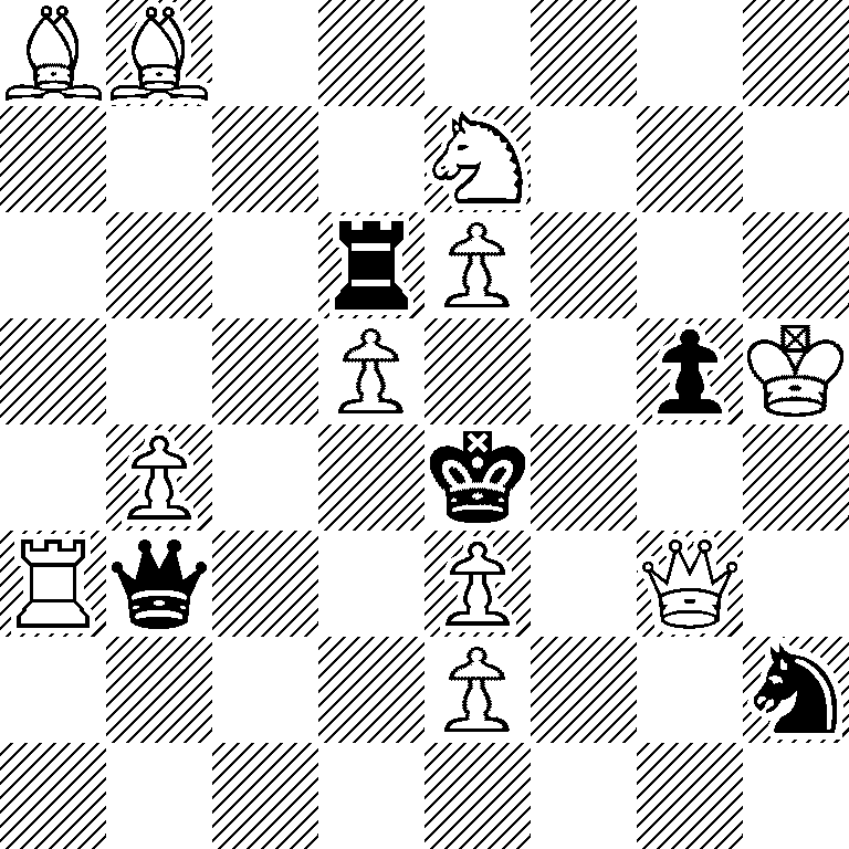 BB6/4N3/3rP3/3P2pK/1P2k3/Rq2P1Q1/4P2n/8