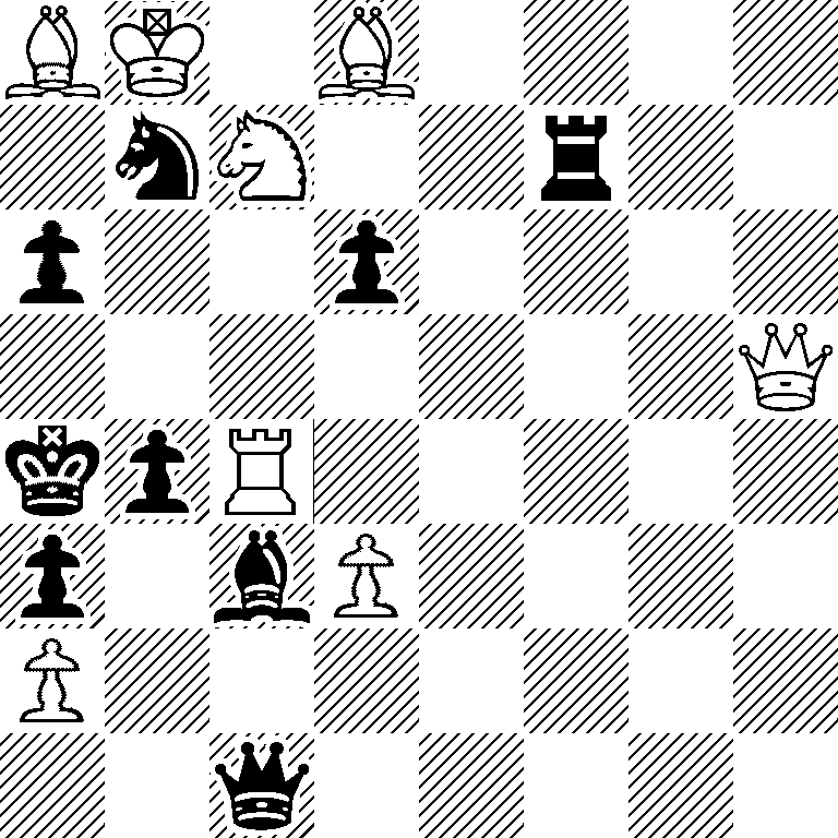 BK1B4/1nN2r2/p2p4/7Q/kpR5/p1bP4/P7/2q5