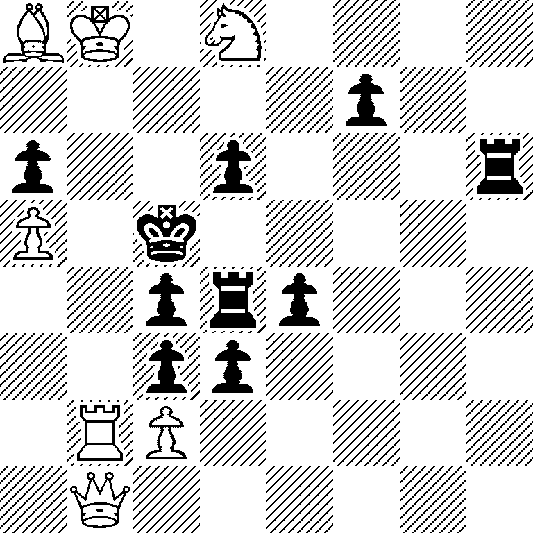 BK1N4/5p2/p2p3r/P1k5/2prp3/2pp4/1RP5/1Q6