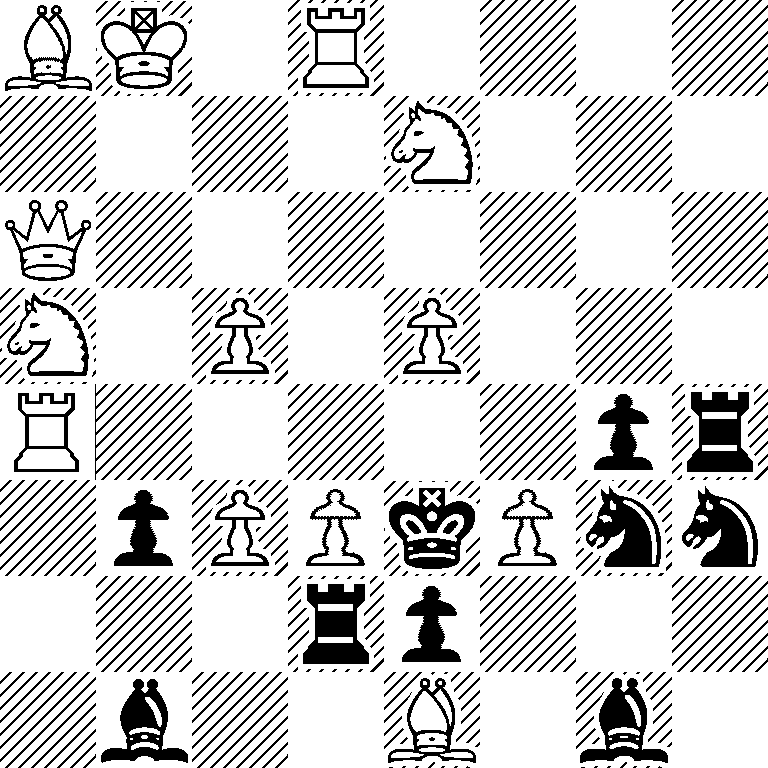 BK1R4/4N3/Q7/N1P1P3/R5pr/1pPPkPnn/3rp3/1b2B1b1