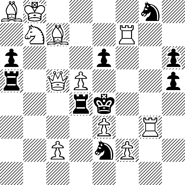 BK4n1/1NB2R2/p3p2p/r1QP3p/3rk3/4P1R1/2P1nP2/8