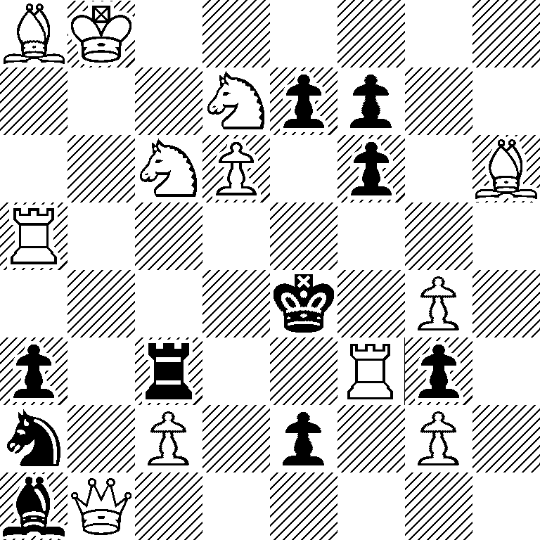 BK6/3Npp2/2NP1p1B/R7/4k1P1/p1r2Rp1/n1P1p1P1/bQ6
