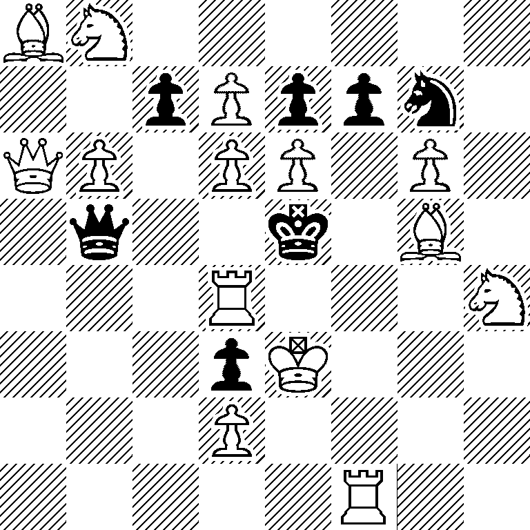 BN6/2pPppn1/QP1PP1P1/1q2k1B1/3R3N/3pK3/3P4/5R2