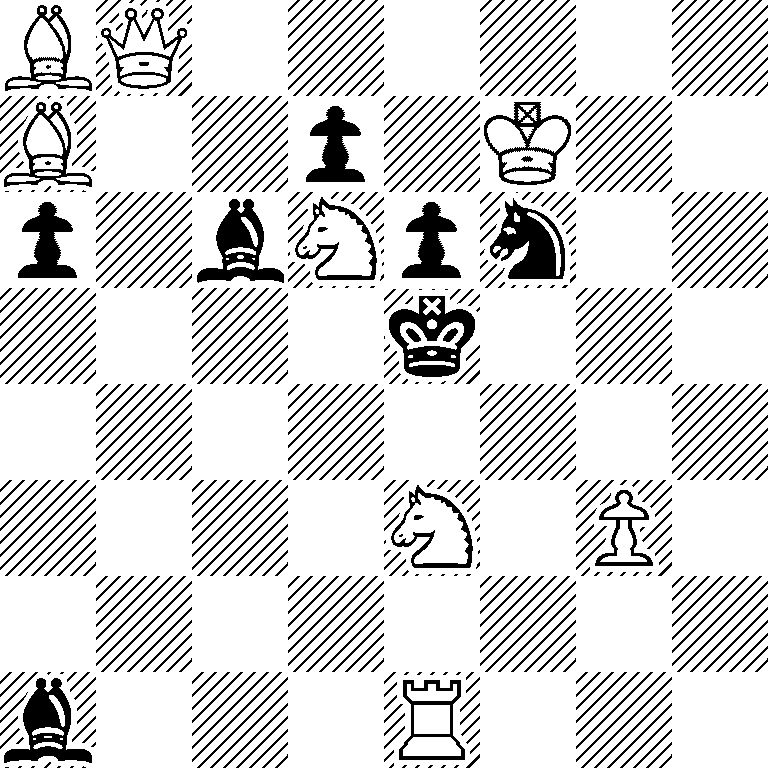 BQ6/B2p1K2/p1bNpn2/4k3/8/4N1P1/8/b3R3
