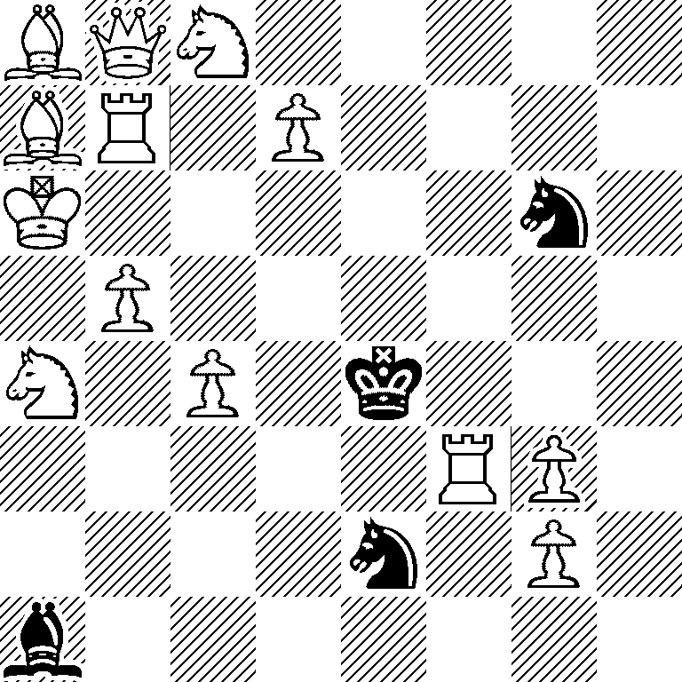 BQN5/BR1P4/K5n1/1P6/N1P1k3/5RP1/4n1P1/b7