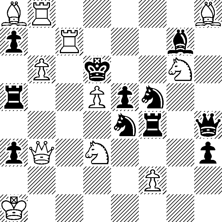BR5B/p1R3b1/1P1k2N1/r2Ppn2/4nr1q/pQ1N3p/5P2/K7