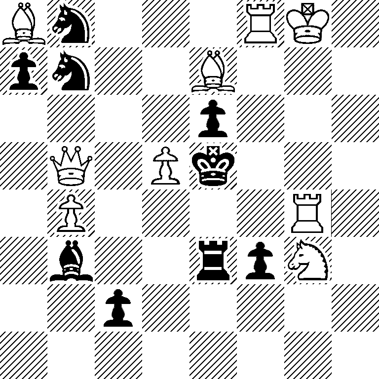Bn3RK1/pn2B3/4p3/1Q1Pk3/1P4R1/1b2rpN1/2p5/8
