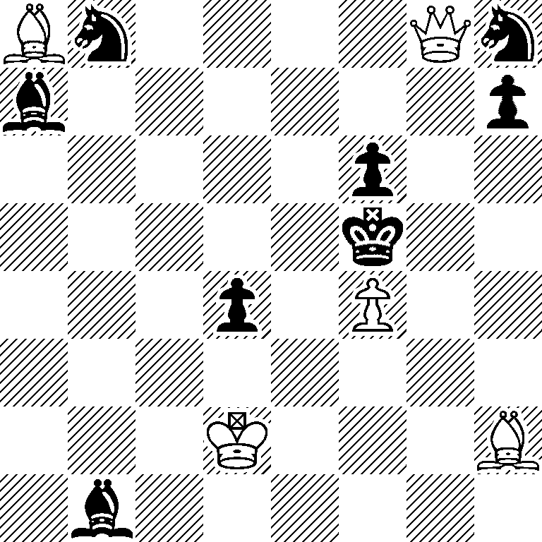 Bn4Qn/b6p/5p2/5k2/3p1P2/8/3K3B/1b6