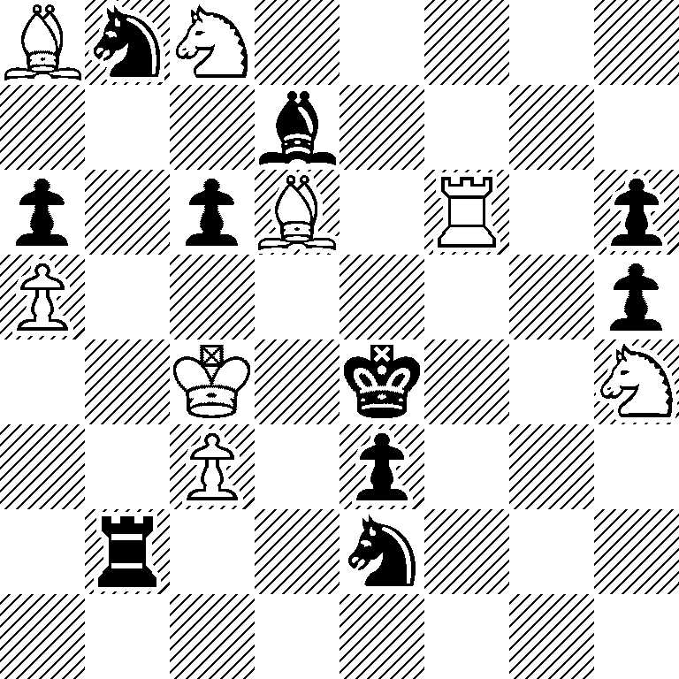 BnN5/3b4/p1pB1R1p/P6p/2K1k2N/2P1p3/1r2n3/8