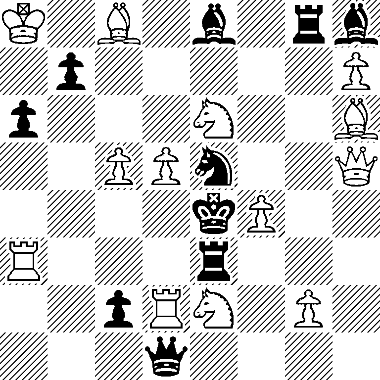 K1B1b1rb/1p5P/p3N2B/2PPn2Q/4kP2/R3r3/2pRN1P1/3q4
