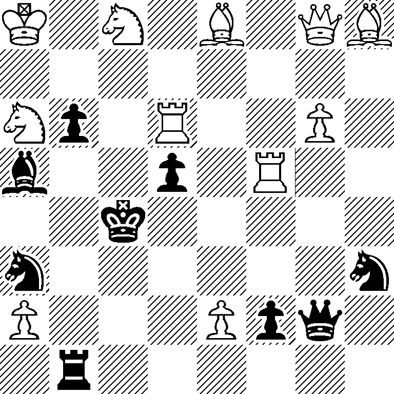 K1N1B1QB/8/Np1R2P1/b2p1R2/2k5/n6n/P3Ppq1/1r6