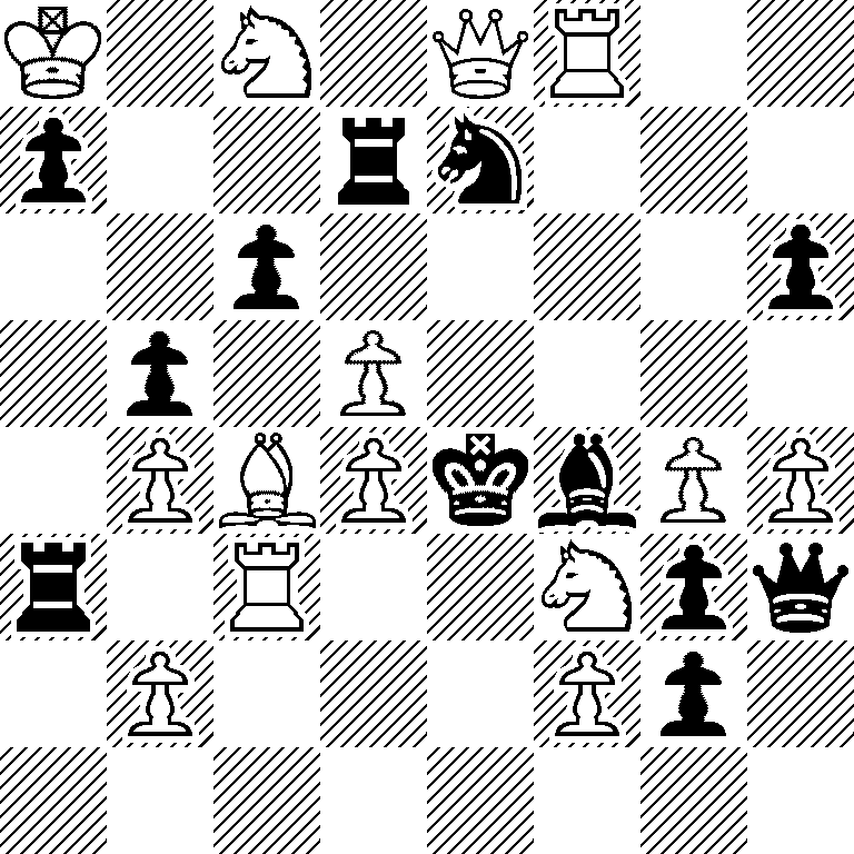 K1N1QR2/p2rn3/2p4p/1p1P4/1PBPkbPP/r1R2Npq/1P3Pp1/8
