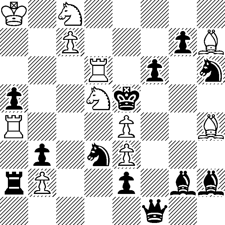 K1N5/2P3pB/3R1p1n/p2Nk3/R3P2B/1p1nP3/rP2p1bb/5q2