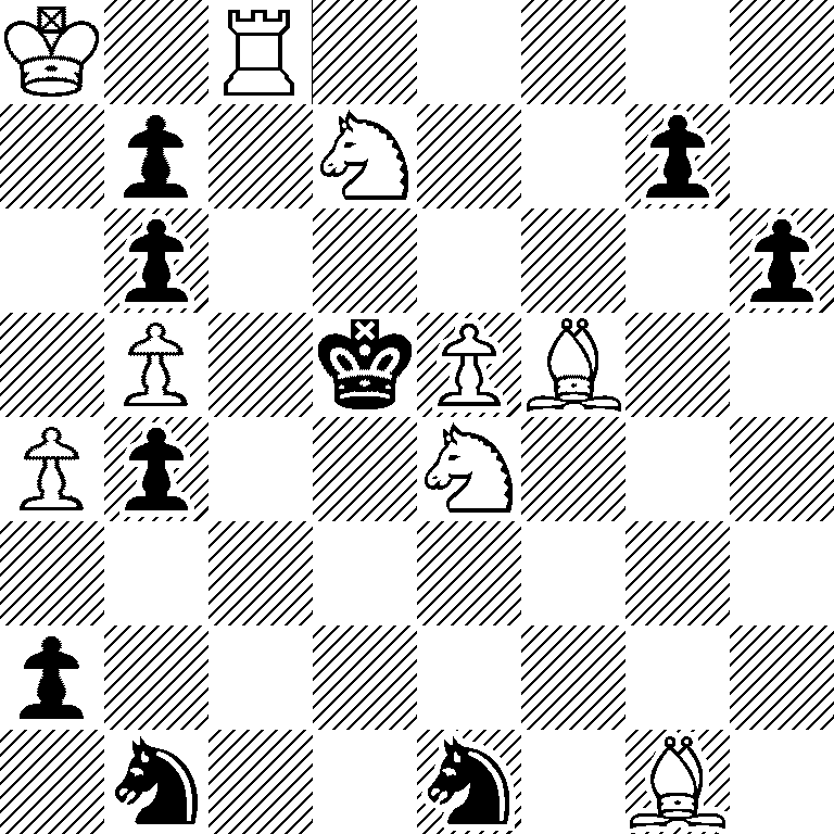 K1R5/1p1N2p1/1p5p/1P1kPB2/Pp2N3/8/p7/1n2n1B1