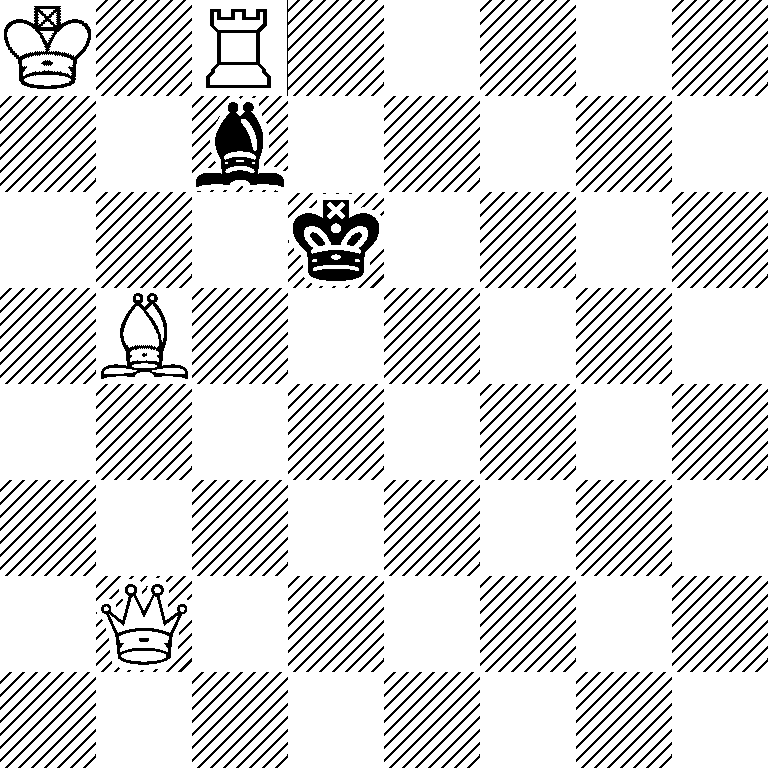 K1R5/2b5/3k4/1B6/8/8/1Q6/8