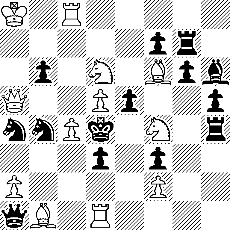 K1R5/5pr1/1p1N1Bpb/Q2Pp2p/nnPk1N1r/3p1p2/P4P2/qB1R4