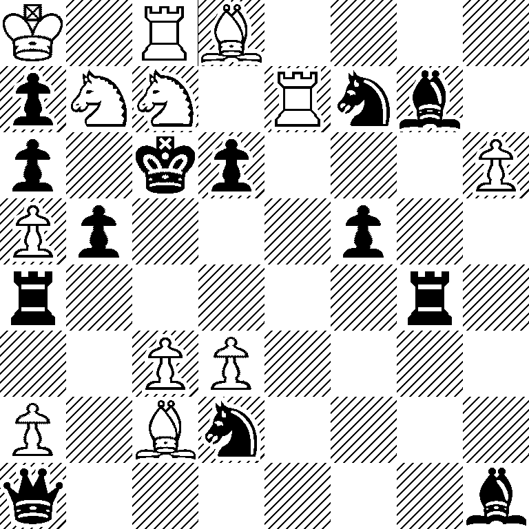 K1RB4/pNN1Rnb1/p1kp3P/Pp3p2/r5r1/2PP4/P1Bn4/q6b