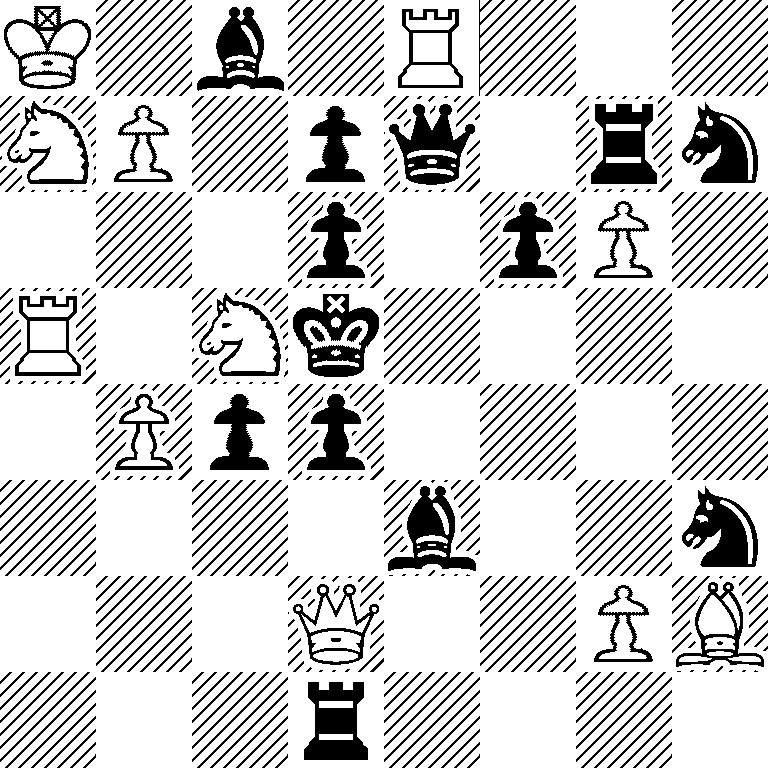 K1b1R3/NP1pq1rn/3p1pP1/R1Nk4/1Ppp4/4b2n/3Q2PB/3r4