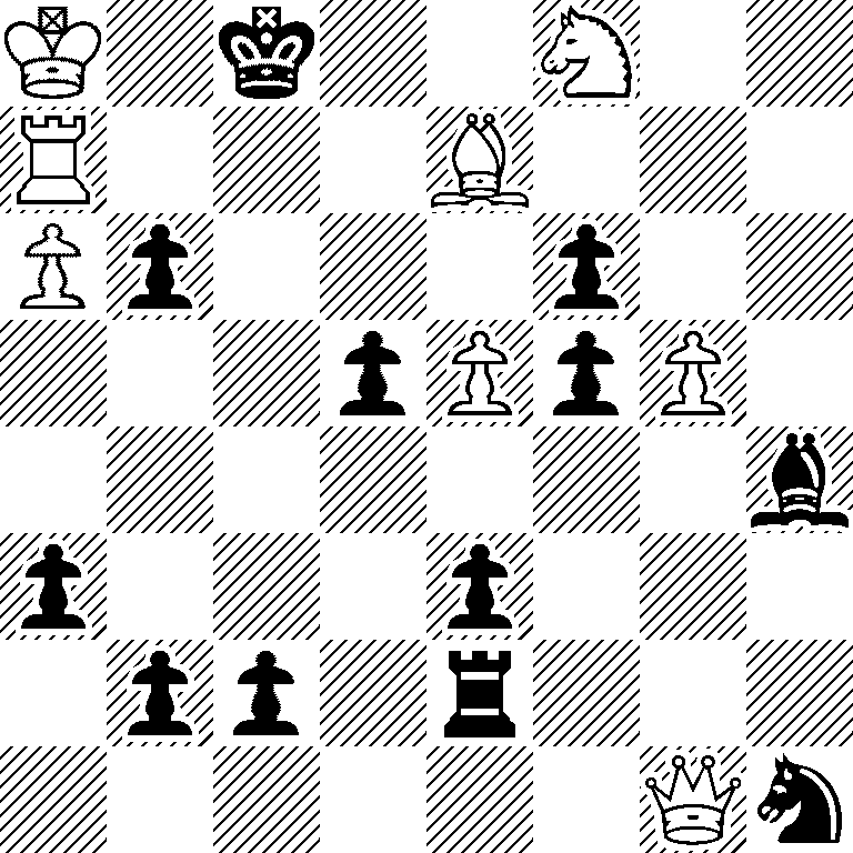 K1k2N2/R3B3/Pp3p2/3pPpP1/7b/p3p3/1pp1r3/6Qn