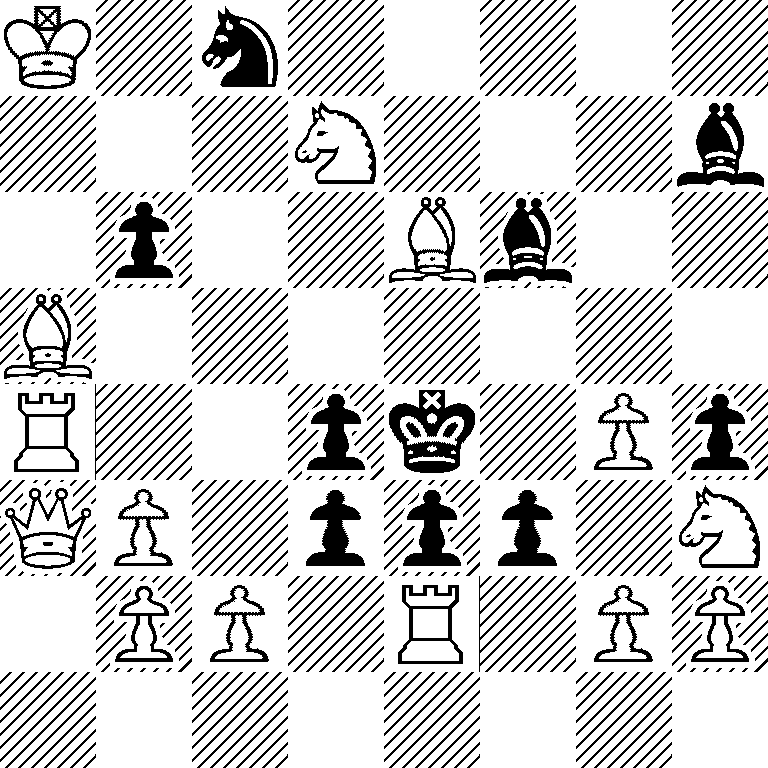 K1n5/3N3b/1p2Bb2/B7/R2pk1Pp/QP1ppp1N/1PP1R1PP/8