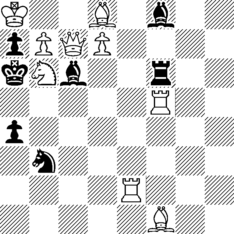 K2B1b2/pPQP4/kNb2r2/5R2/p7/1n6/4R3/5B2