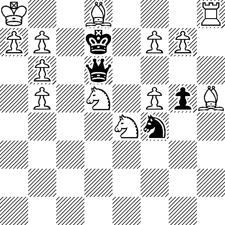 K2B3R/PP1k1PP1/1P1q4/1P1N1PpB/4Nn2/8/8/8
