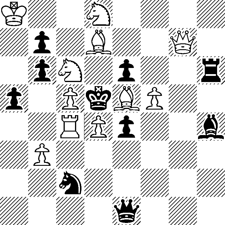 K2N4/1p1B2Q1/1pN1p2r/p1PkBP2/2RPp2b/1P6/2n5/4q3