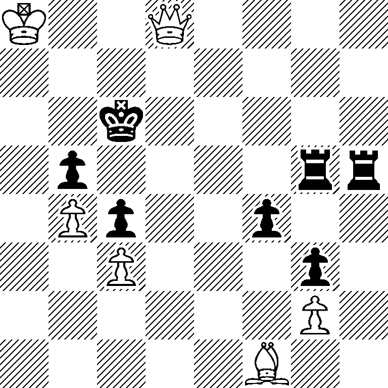 K2Q4/8/2k5/1p4rr/1Pp2p2/2P3p1/6P1/5B2