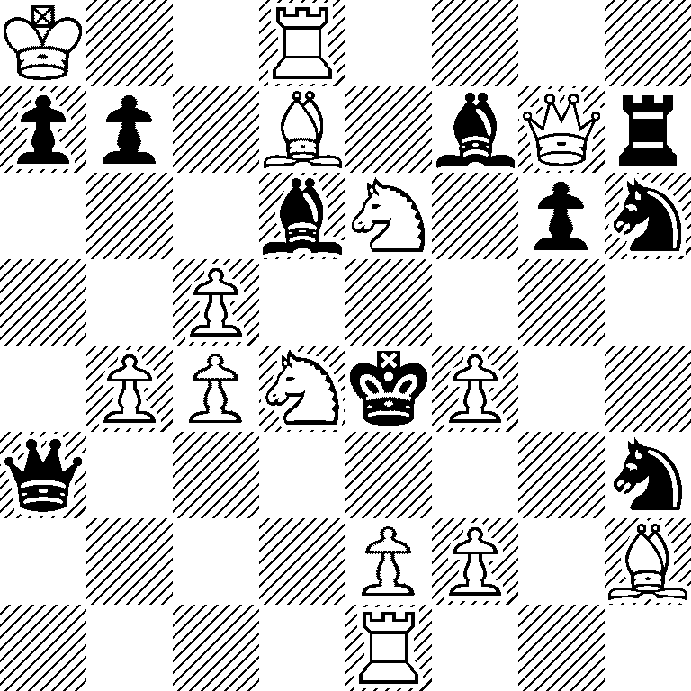 K2R4/pp1B1bQr/3bN1pn/2P5/1PPNkP2/q6n/4PP1B/4R3