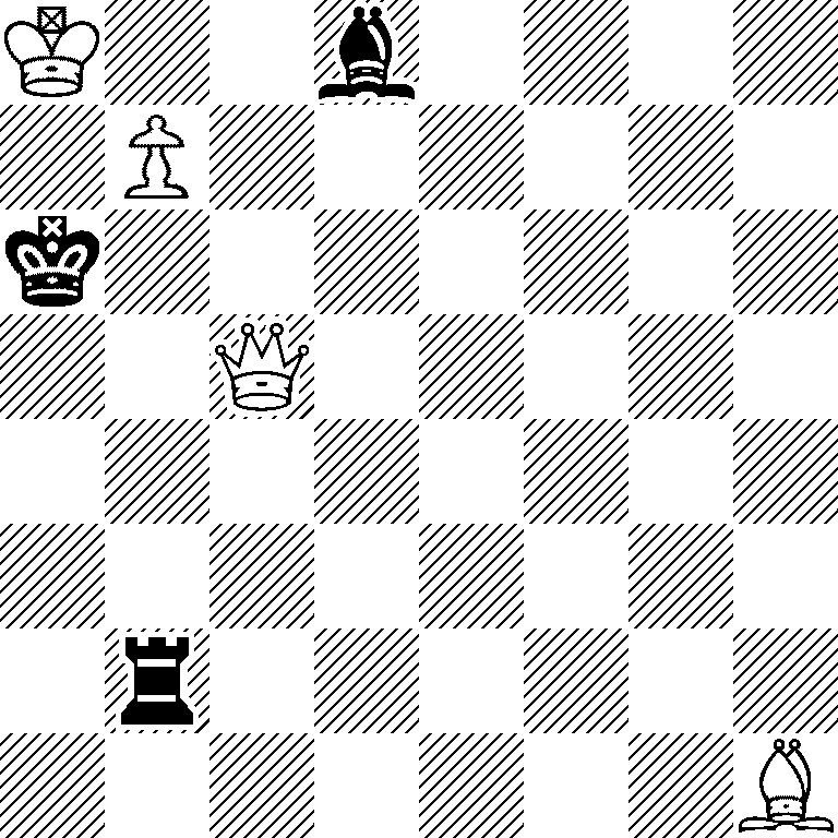 K2b4/1P6/k7/2Q5/8/8/1r6/7B