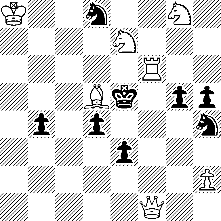 K2n2N1/4N3/5R2/3Bk1pp/1p1p3n/4p3/7P/5Q2