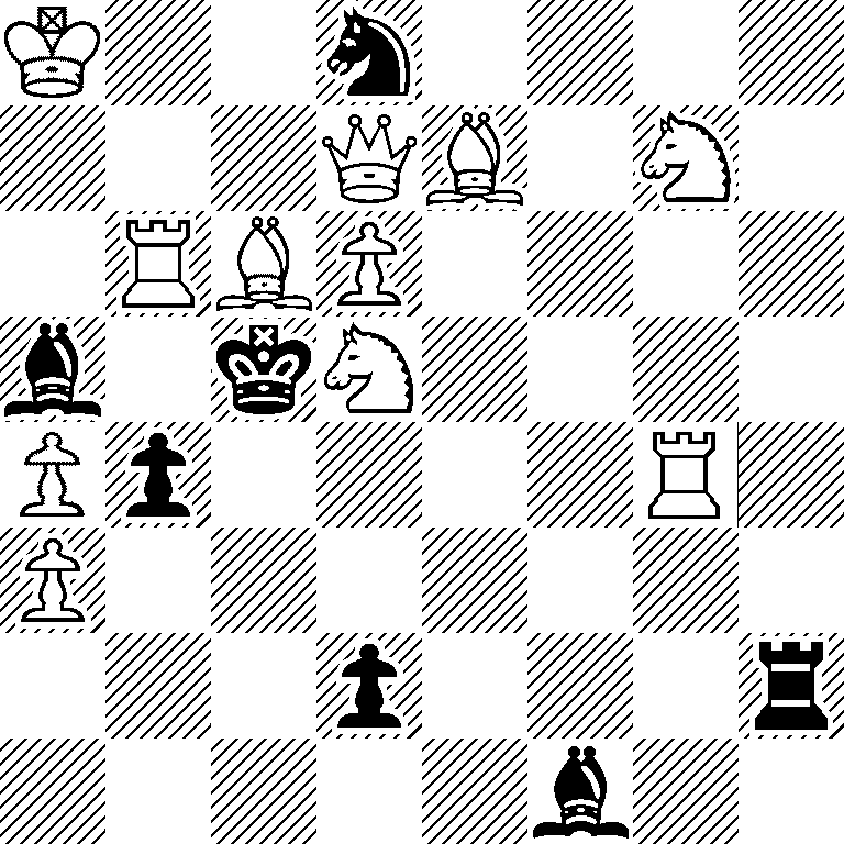 K2n4/3QB1N1/1RBP4/b1kN4/Pp4R1/P7/3p3r/5b2