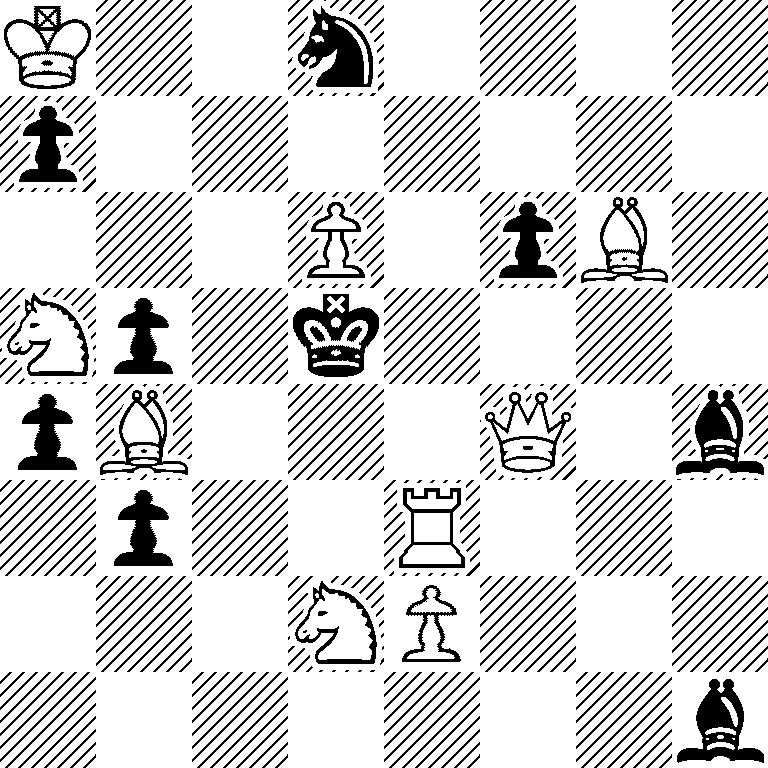 K2n4/p7/3P1pB1/Np1k4/pB3Q1b/1p2R3/3NP3/7b