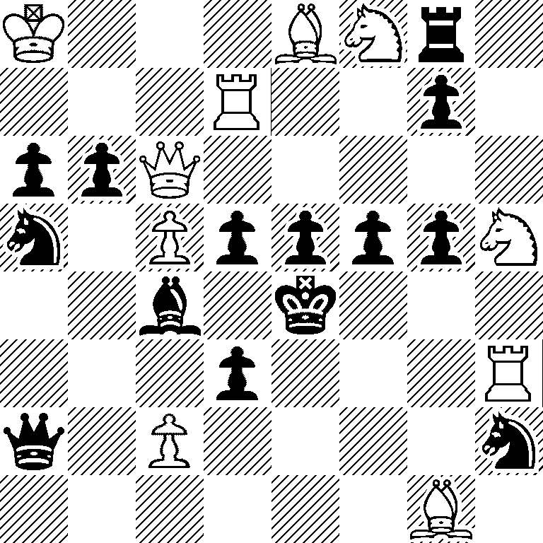 K3BNr1/3R2p1/ppQ5/n1PppppN/2b1k3/3p3R/q1P4n/6B1