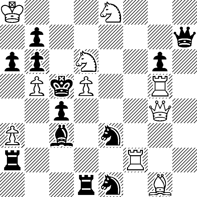 K3N3/1p5q/pp1N2p1/1PkP2R1/2p3Q1/P1b1n3/r4R2/3rn1B1