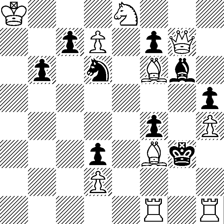 K3N3/2pP1pQ1/1p1n1Bb1/7p/5p1P/3p1Bk1/3P4/5R1R