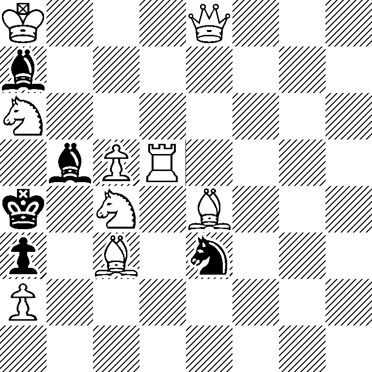 K3Q3/b7/N7/1bPR4/k1N1B3/p1B1n3/P7/8