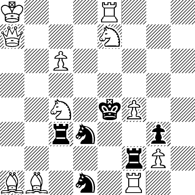 K3R3/Q3N3/2P5/8/2N1kP2/2rn2p1/5rP1/BB1n1R2