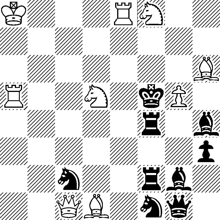 K3RN2/8/7B/R2N1kP1/5r1b/7p/2n2rb1/2QB1nq1