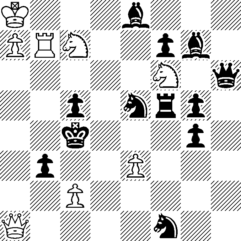 K3b3/PRN2pb1/5N1q/2p1nrp1/2k3p1/1p2P3/2P5/Q4n2