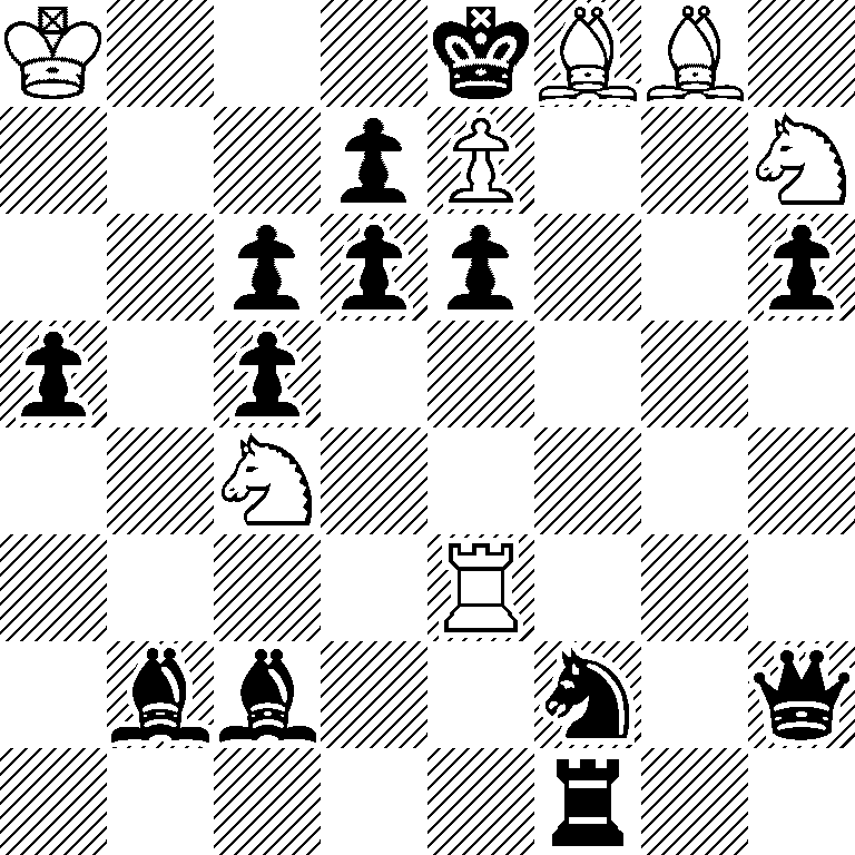 K3kBB1/3pP2N/2ppp2p/p1p5/2N5/4R3/1bb2n1q/5r2