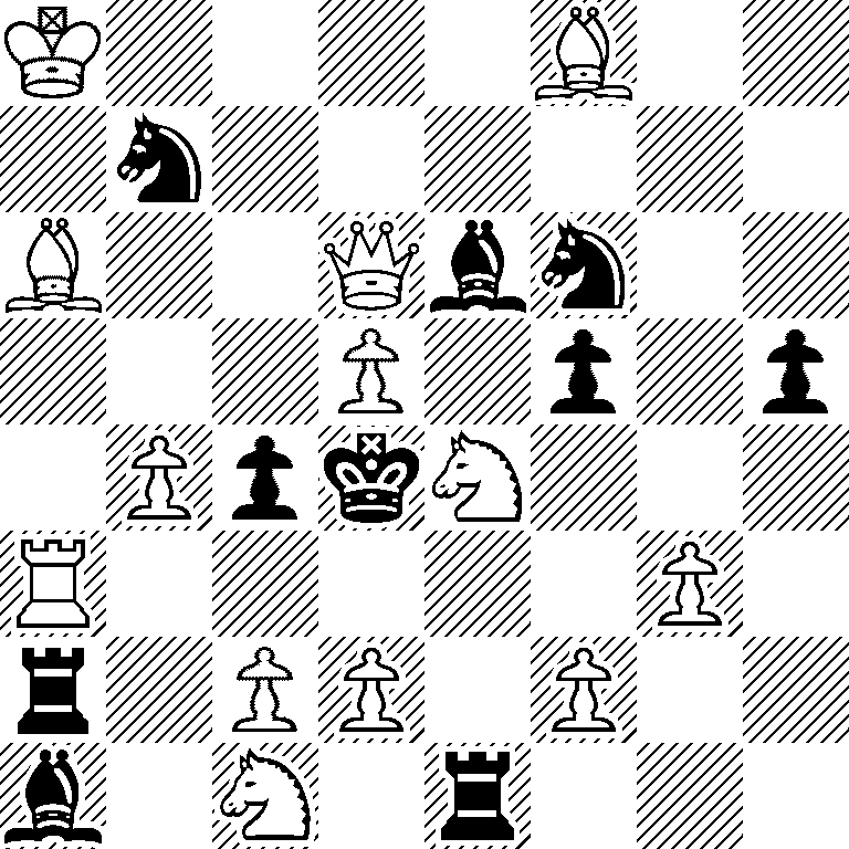 K4B2/1n6/B2Qbn2/3P1p1p/1PpkN3/R5P1/r1PP1P2/b1N1r3