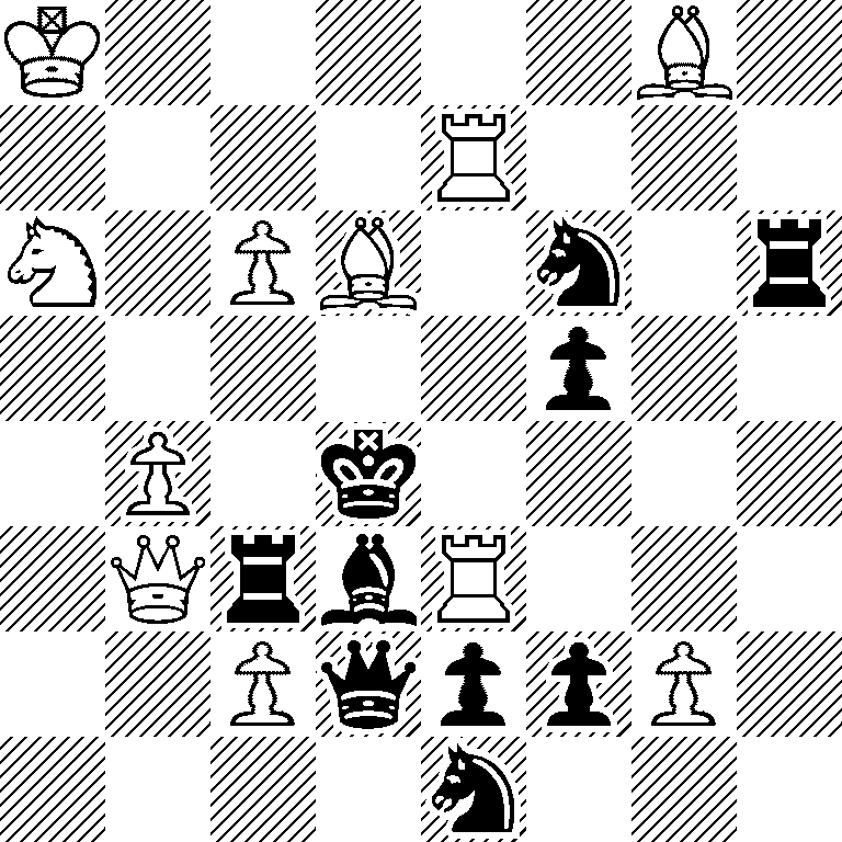 K5B1/4R3/N1PB1n1r/5p2/1P1k4/1QrbR3/2PqppP1/4n3