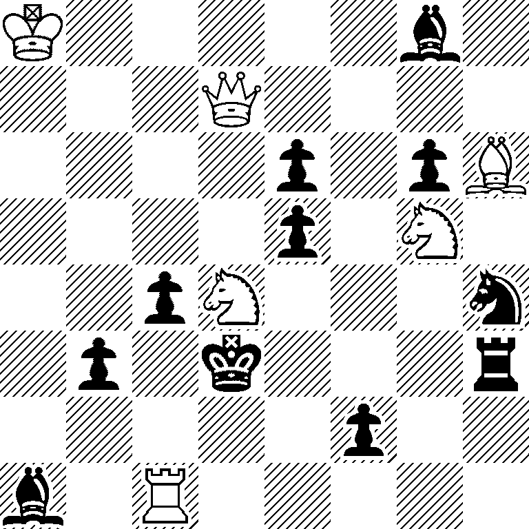 K5b1/3Q4/4p1pB/4p1N1/2pN3n/1p1k3r/5p2/b1R5