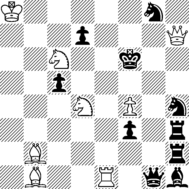 K5n1/3p3Q/2N2k2/2p5/3N1P1n/5p1r/1B5r/1B2R1qb