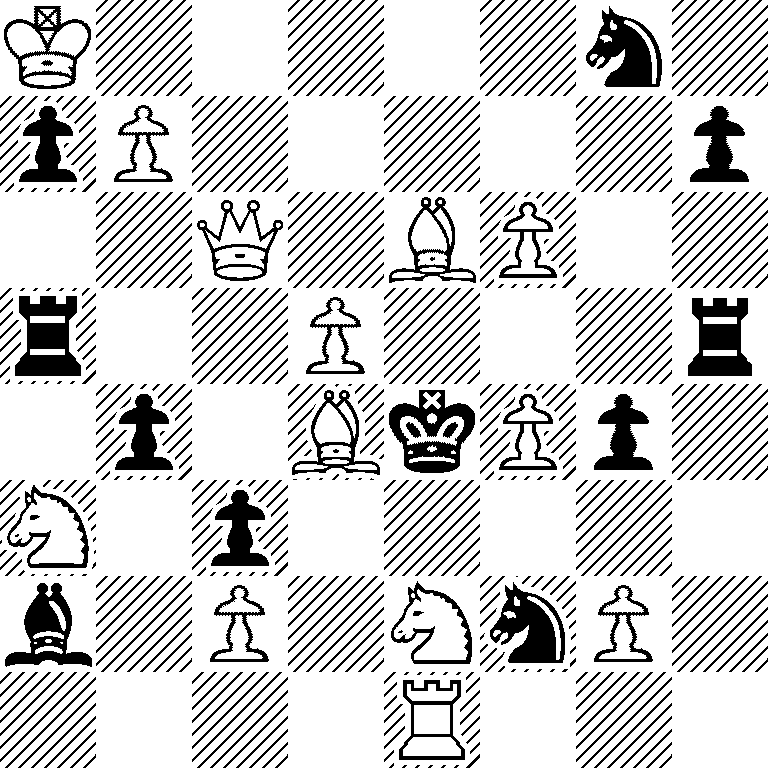 K5n1/pP5p/2Q1BP2/r2P3r/1p1BkPp1/N1p5/b1P1NnP1/4R3