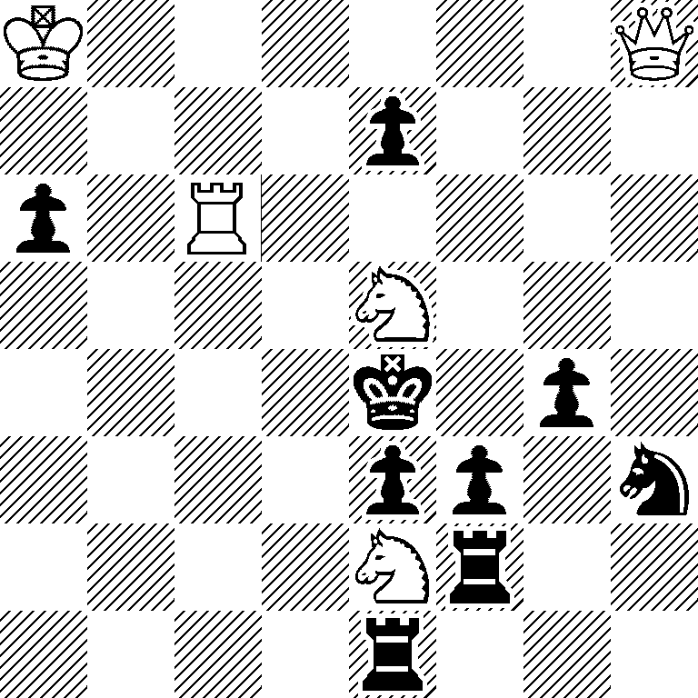 K6Q/4p3/p1R5/4N3/4k1p1/4pp1n/4Nr2/4r3