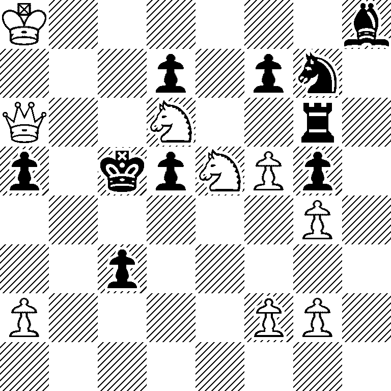 K6b/3p1pn1/Q2N2r1/p1kpNPp1/6P1/2p5/P4PP1/8
