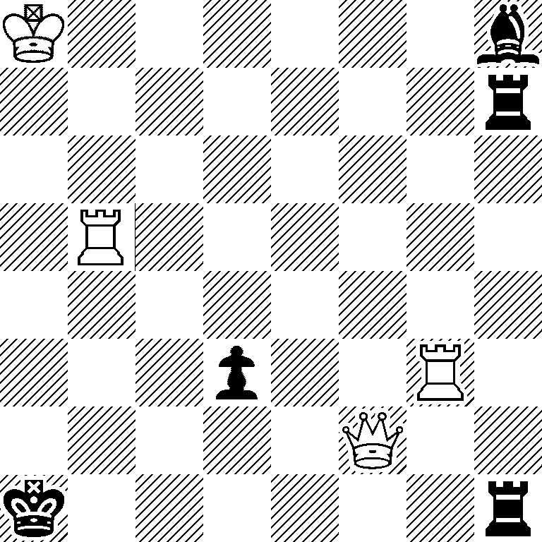 K6b/7r/8/1R6/8/3p2R1/5Q2/k6r